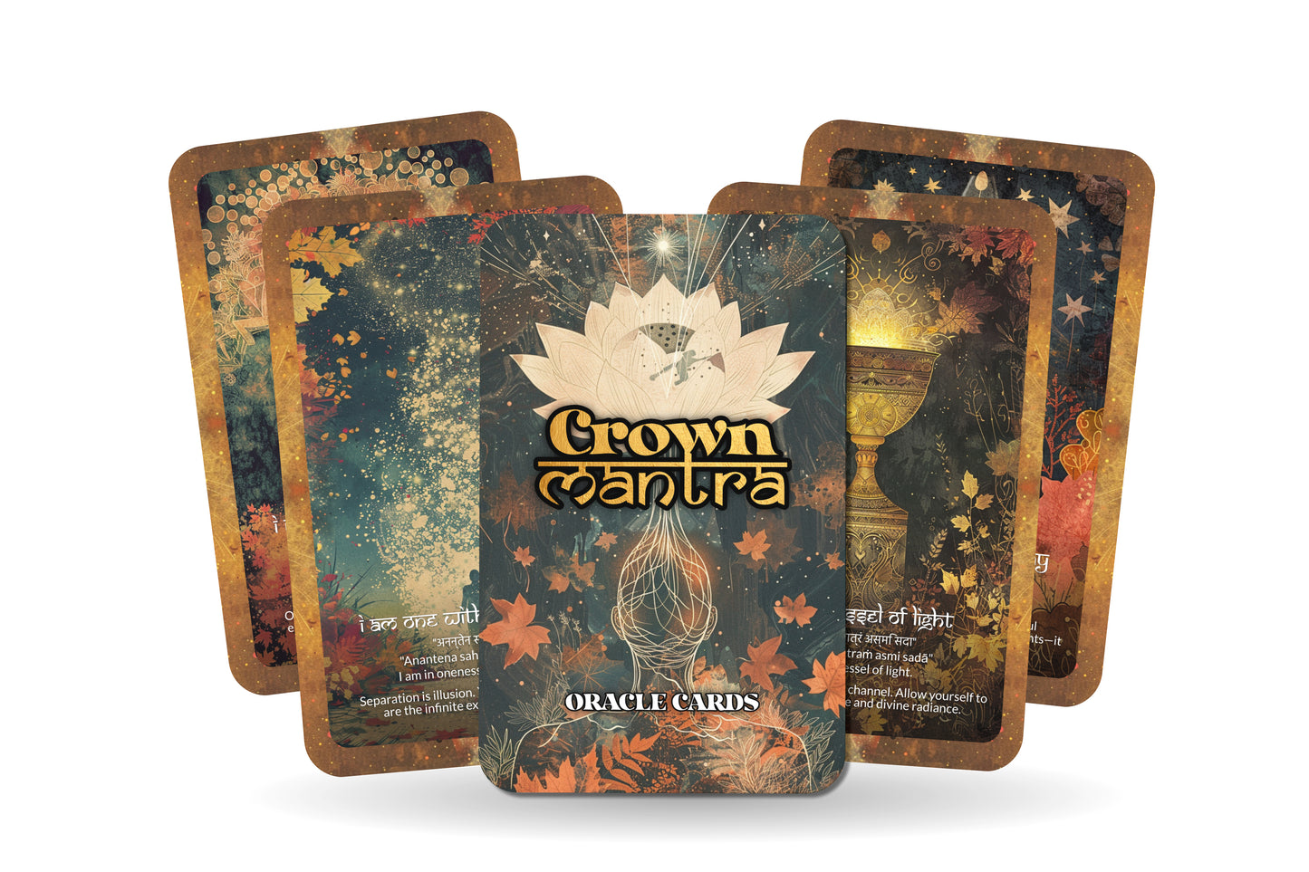 Crown Mantra – A Divine Connection Oracle Deck – 22 Oracle Cards – Opening the Gateway to Source