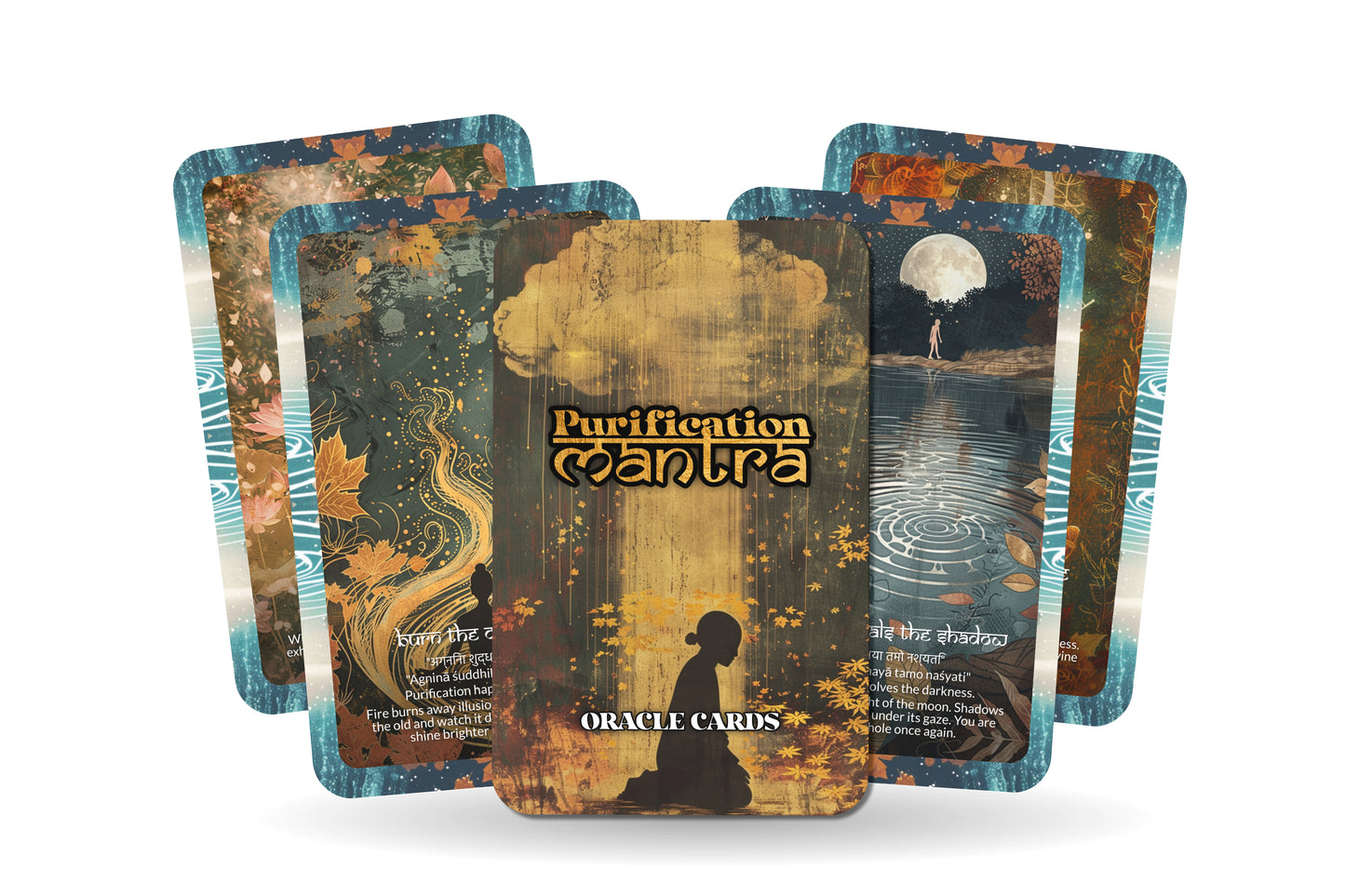 Purification Mantra – A Soul Detox Oracle Deck – 22 Oracle Cards – Cleansing Mind, Body, Spirit