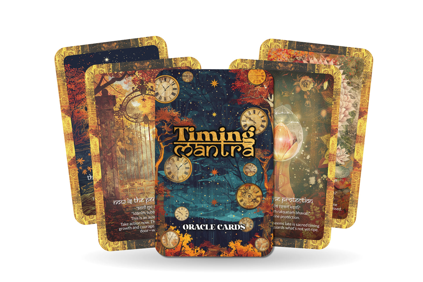 Timing Mantra – A Divine Flow Oracle Deck – 22 Oracle Cards – Trust the Rhythm of the Universe