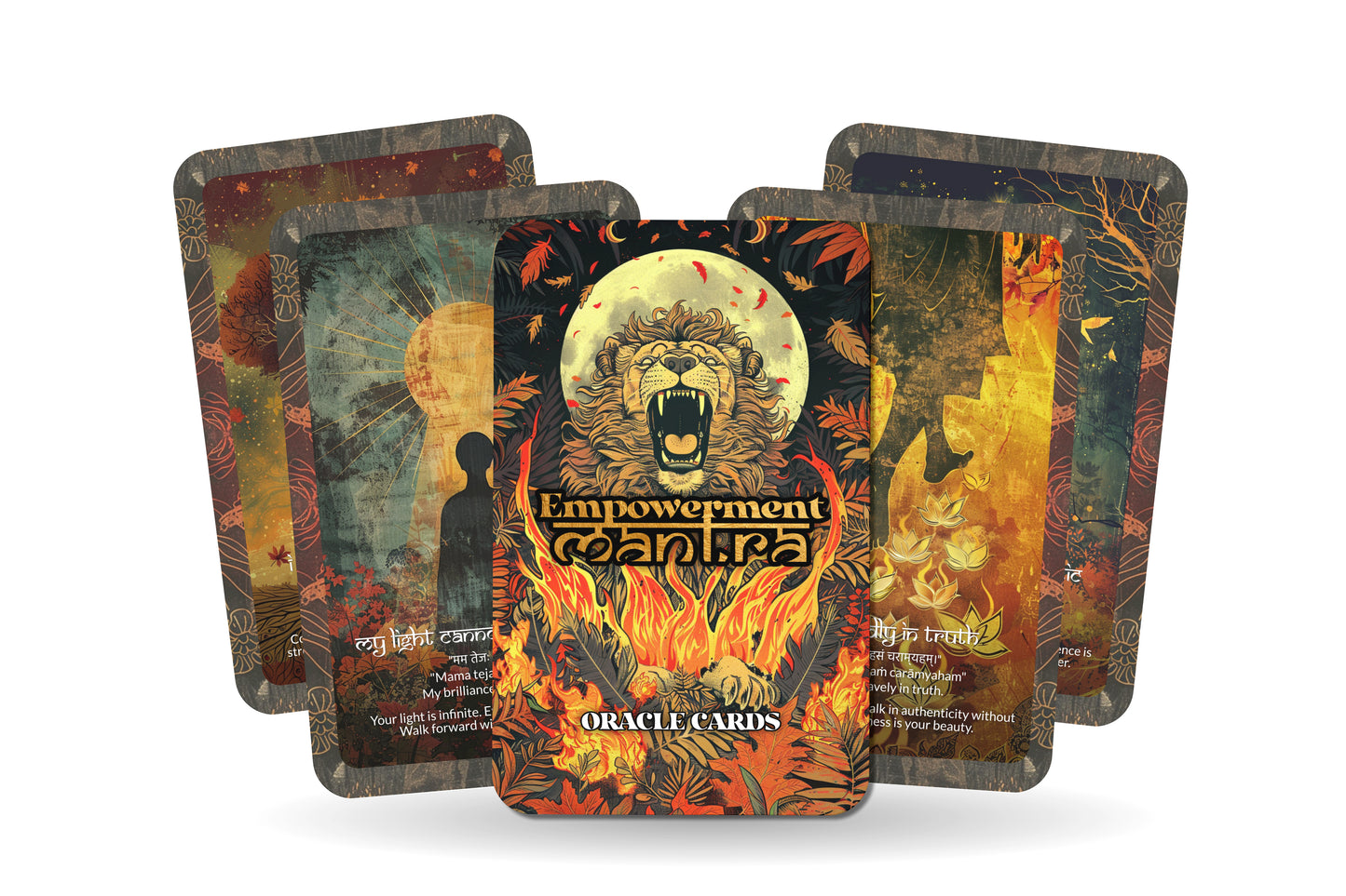 Empowerment Mantra – A Soul Strength Oracle Deck – 22 Oracle Cards – Rise into Your Full Potential