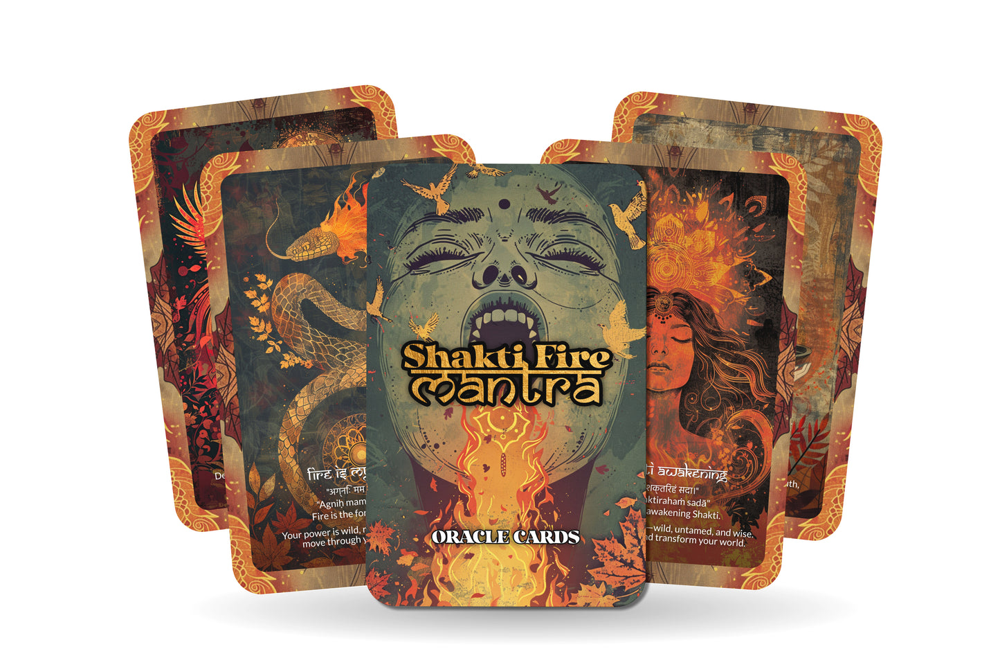 Shakti Fire Mantra – A Feminine Power Oracle Deck – 22 Oracle Cards – Igniting the Sacred Force