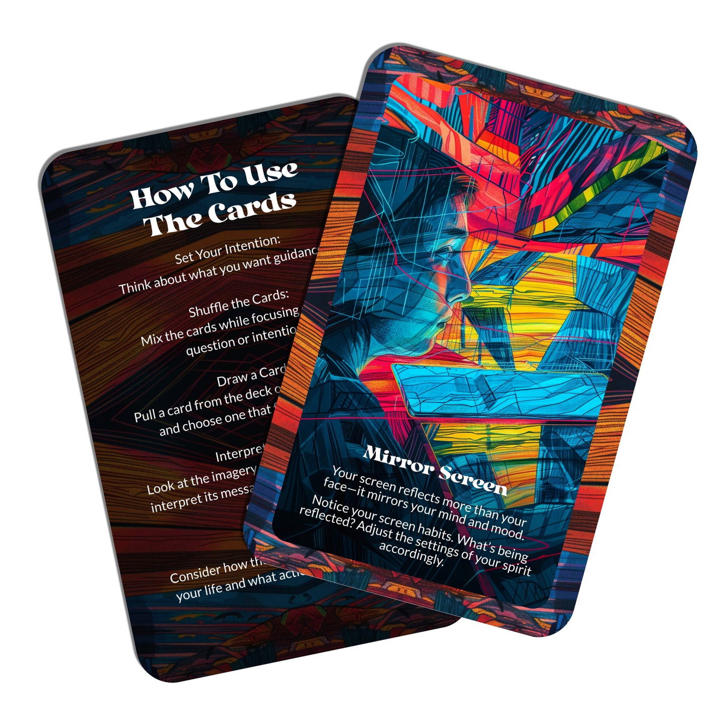 Screens & Symbols – A Digital Divination Oracle Deck – 22 Oracle Cards – Scroll Through the Sacred Code