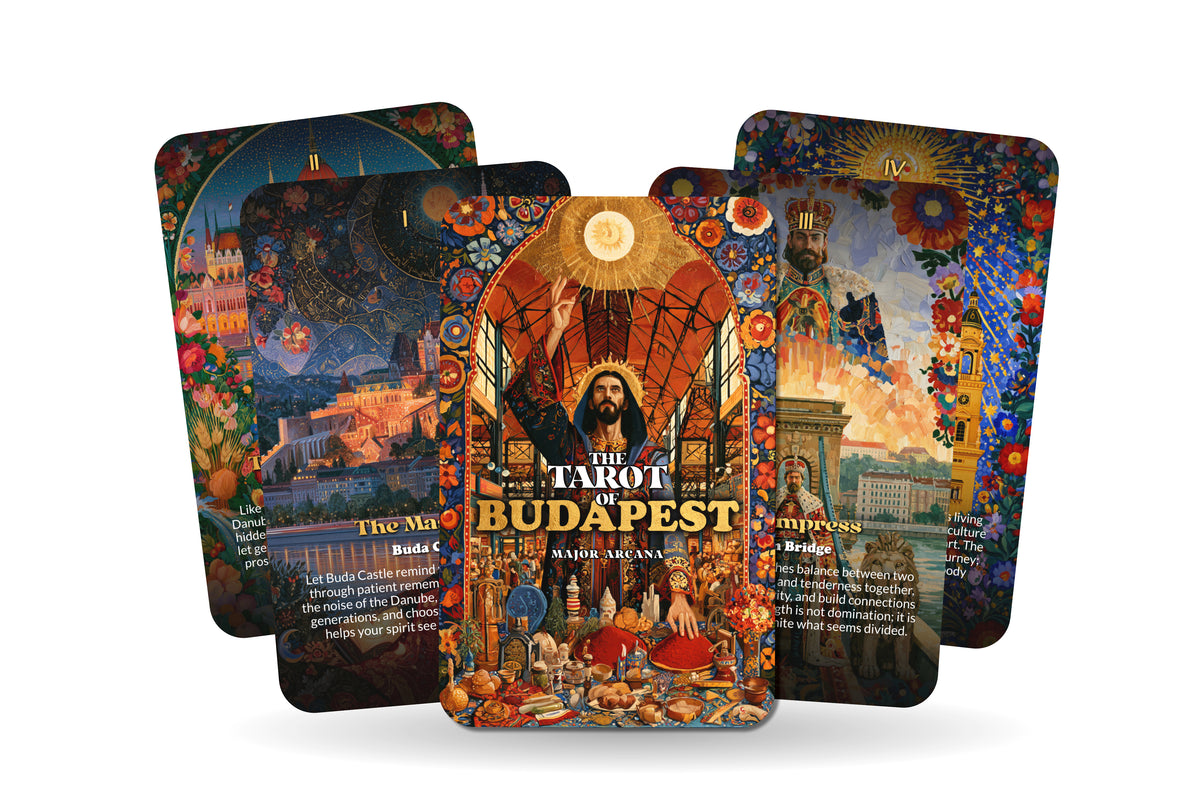 The Tarot of Budapest – A Danube Mysticism Tarot Deck – 22 Tarot Cards – Thermal Waters and Hungarian Heritage