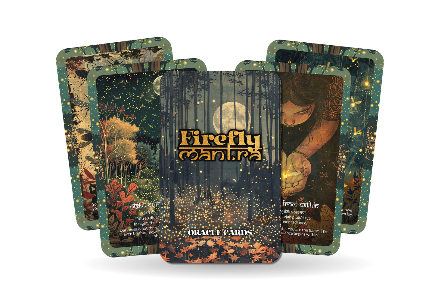 Firefly Mantra (Inner Spark) – A Light Within Oracle Deck – 22 Oracle Cards – Illuminating the Darkness