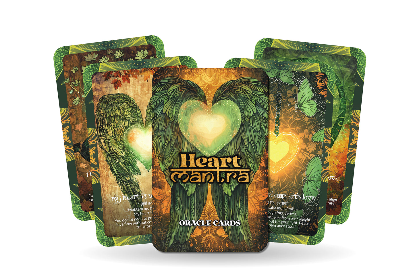 Heart Mantra – A Love Frequency Oracle Deck – 22 Oracle Cards – Wisdom from the Sacred Center