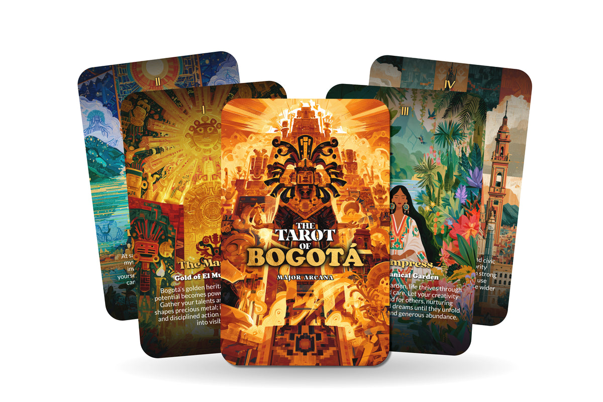 The Tarot of Bogotá – An Andean Heritage Tarot Deck – 22 Tarot Cards – Mysteries of Colombia’s Mountain Capital