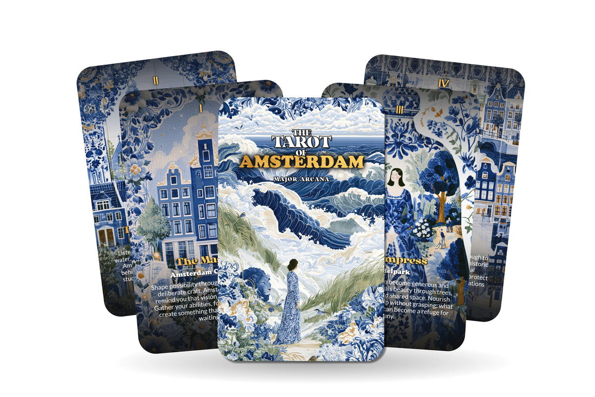 The Tarot of Amsterdam – A Canal City Tarot Deck – 22 Tarot Cards – Mystical Journeys Through the Netherlands’ Historic Heart