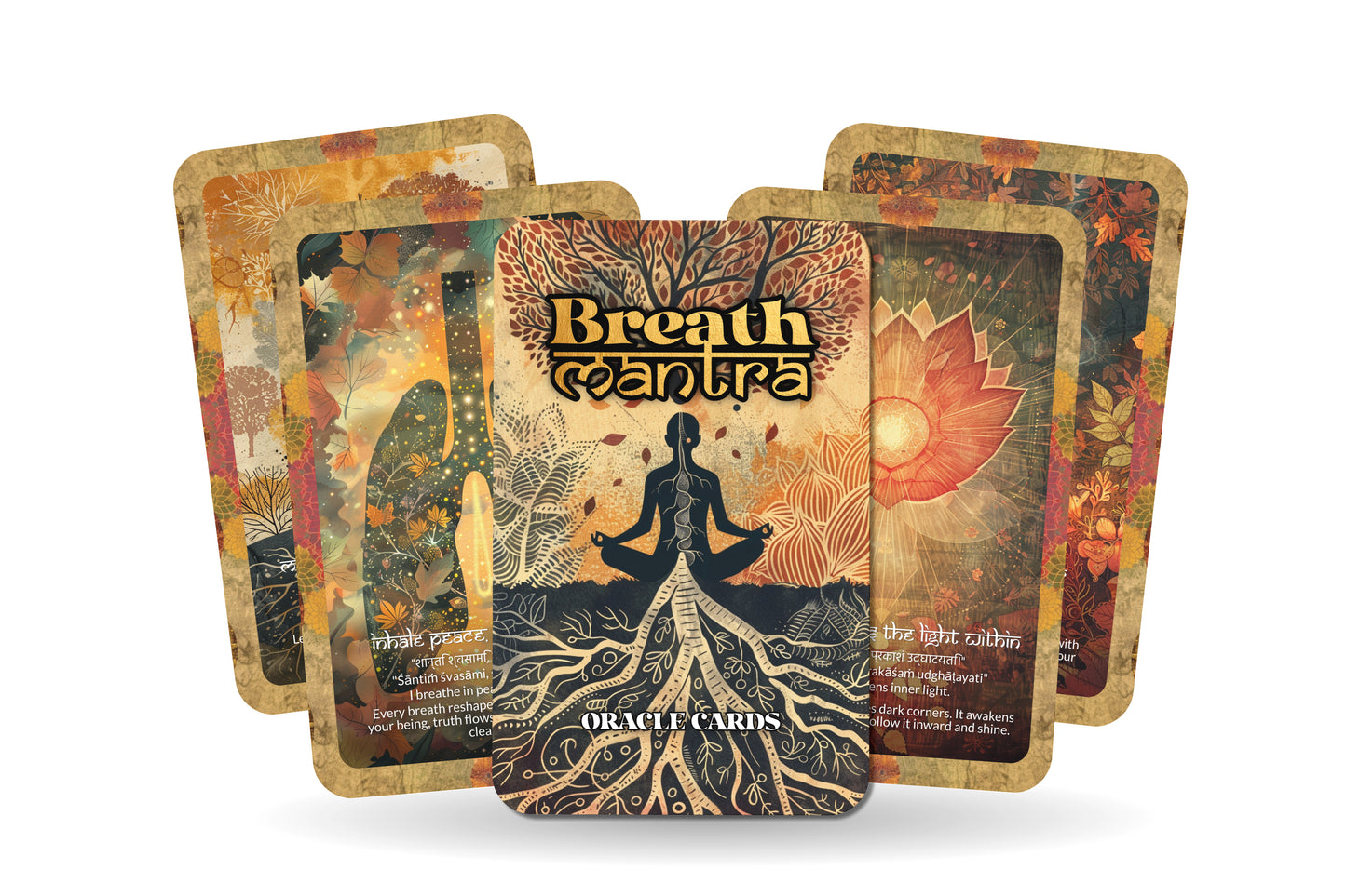 Breath Mantra – A Pranic Energy Oracle Deck – 22 Oracle Cards – Awakening Through Conscious Breathing