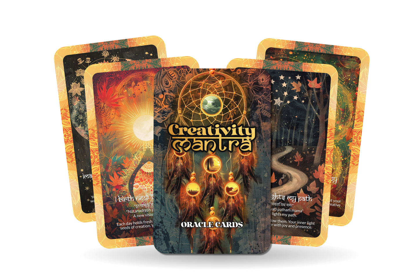 Creativity Mantra – A Soul Expression Oracle Deck – 22 Oracle Cards – Birthing Art from Spirit