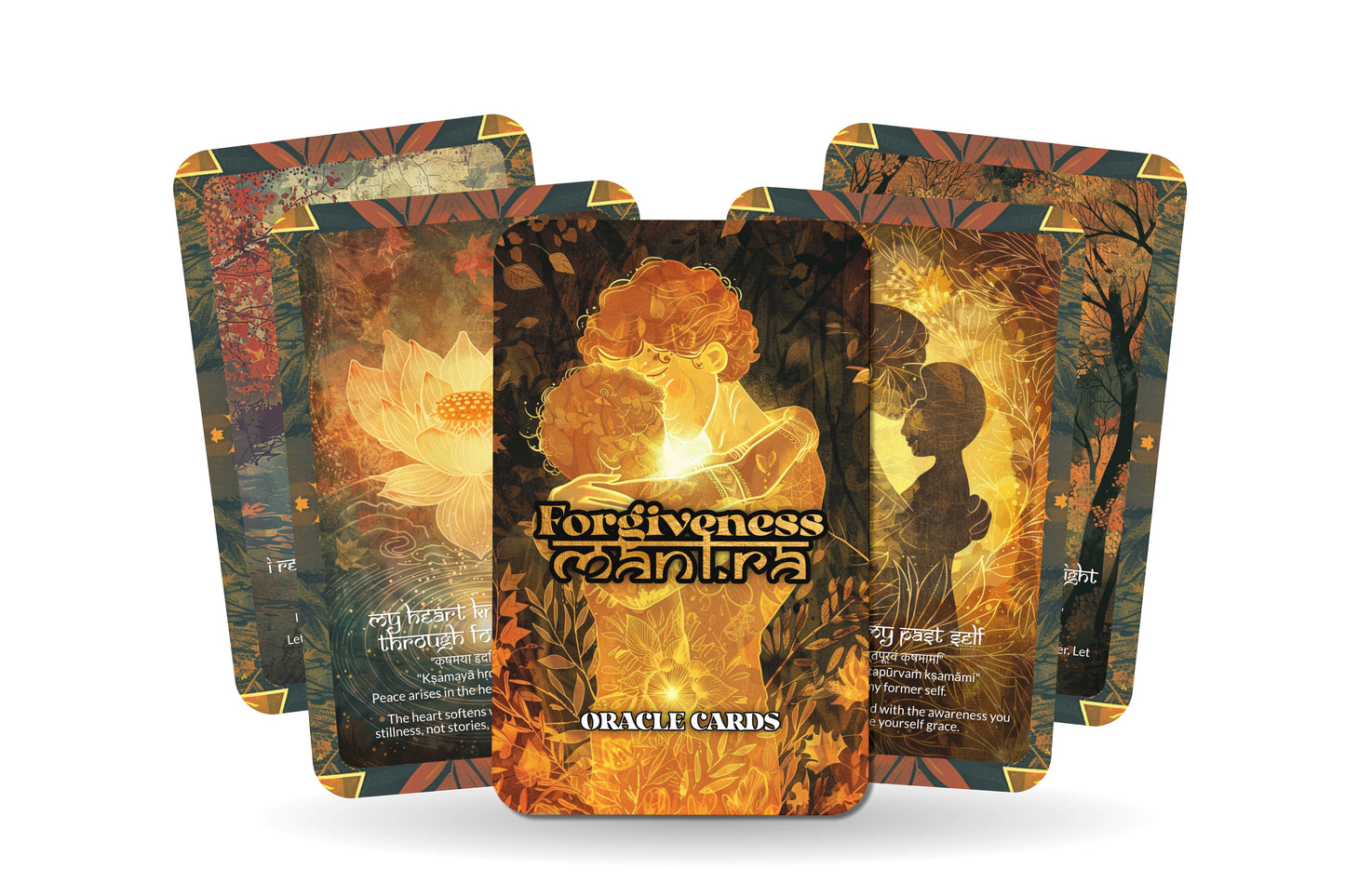 Forgiveness Mantra – A Heart Healing Oracle Deck – 22 Oracle Cards – Release, Renew, and Liberate