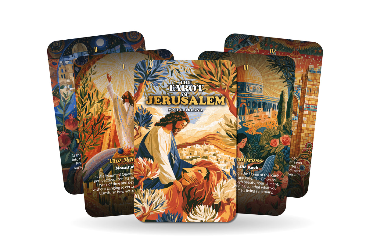 The Tarot of Jerusalem – A Sacred City Tarot Deck – 22 Tarot Cards – Ancient Faiths and Spiritual Heritage
