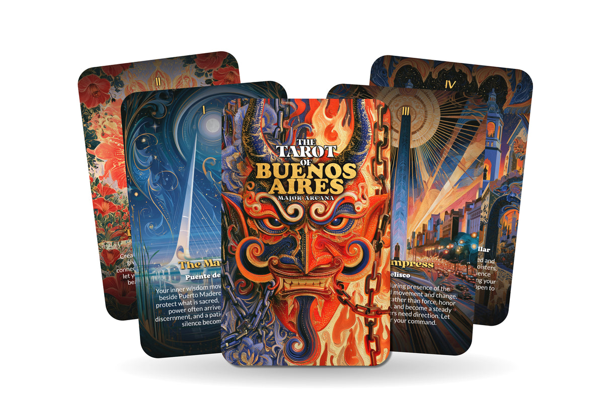 The Tarot of Buenos Aires – A Tango Spirit Tarot Deck – 22 Tarot Cards – Passion, Rhythm, and Argentine Soul
