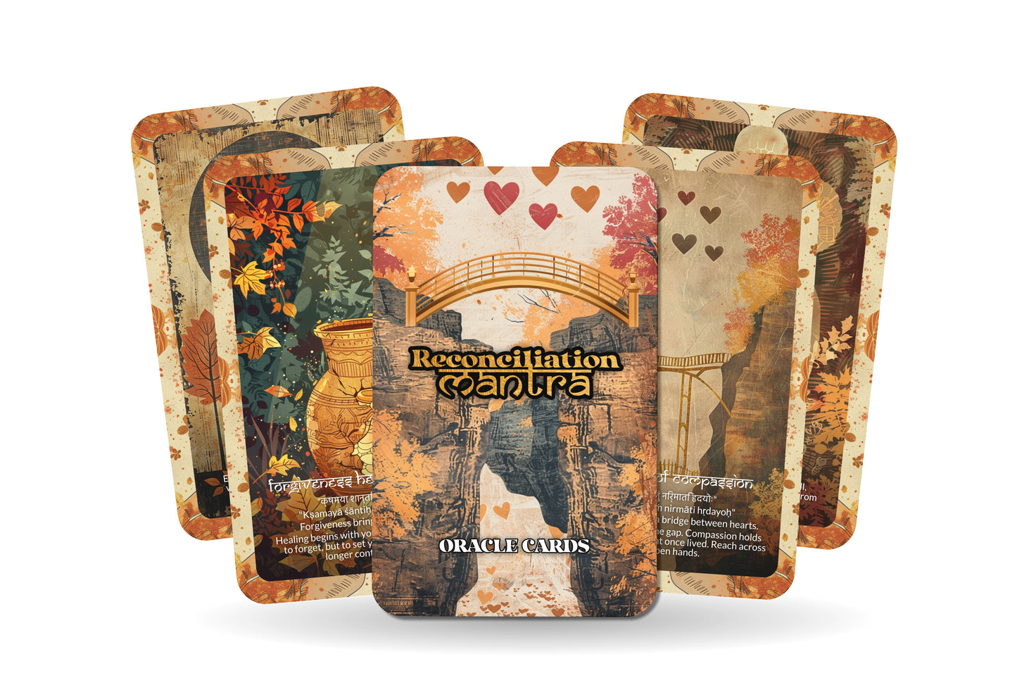 Reconciliation Mantra – A Heart Mending Oracle Deck – 22 Oracle Cards – Healing Through Forgiveness