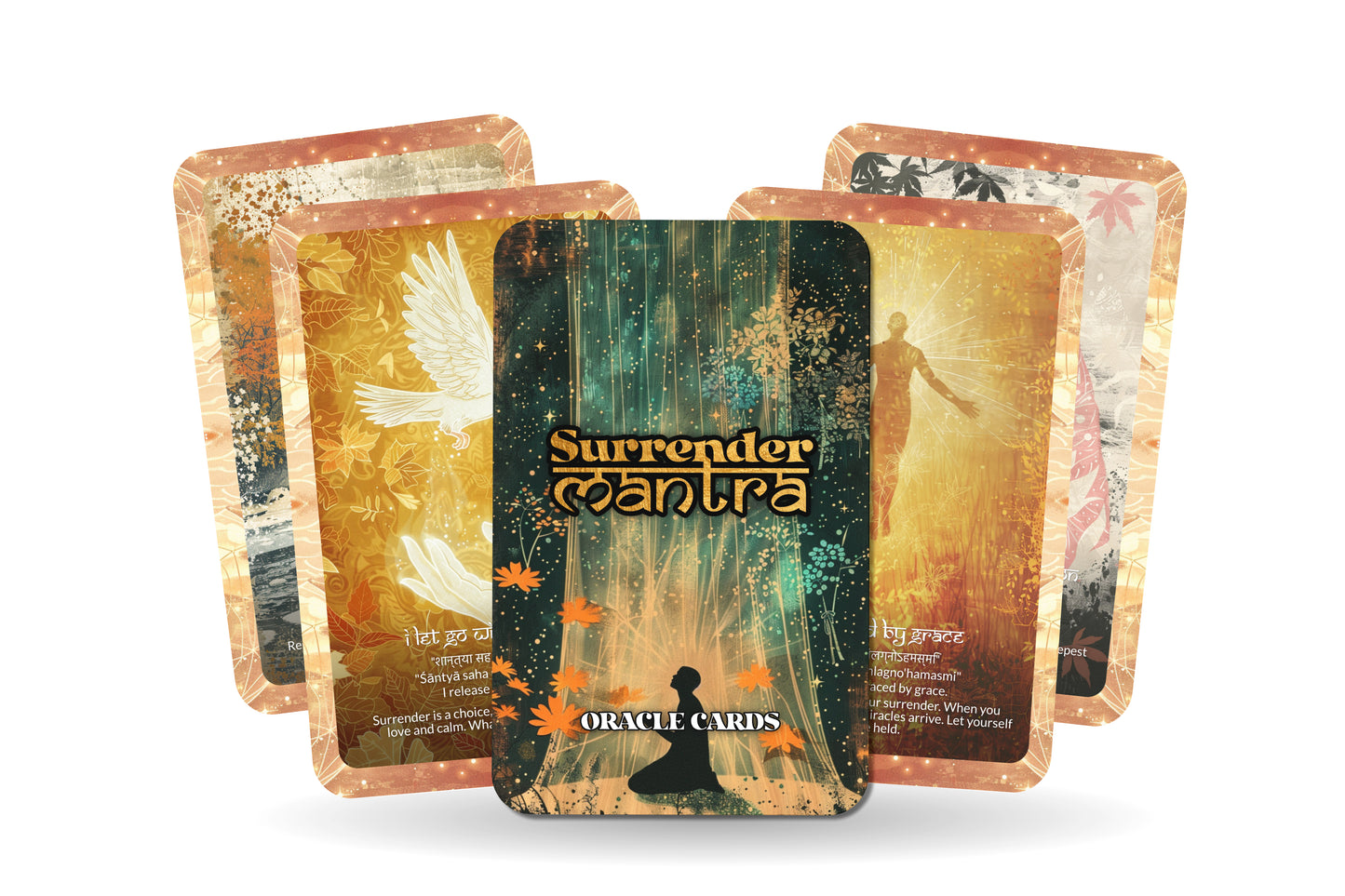 Surrender Mantra – A Trust Oracle Deck – 22 Oracle Cards – Letting Go to Receive More