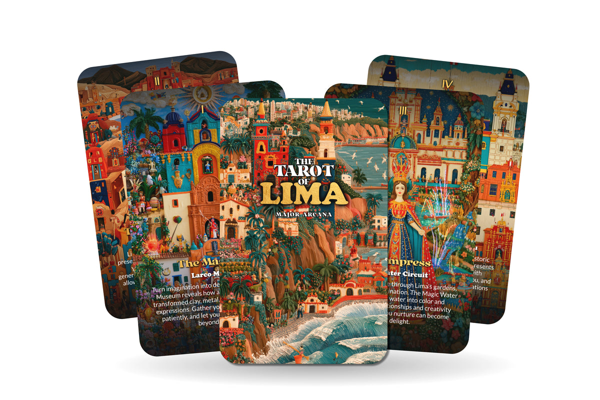 The Tarot of Lima – A Peruvian Heritage Tarot Deck – 22 Tarot Cards – Coastal Mysteries and Andean Ancestral Wisdom