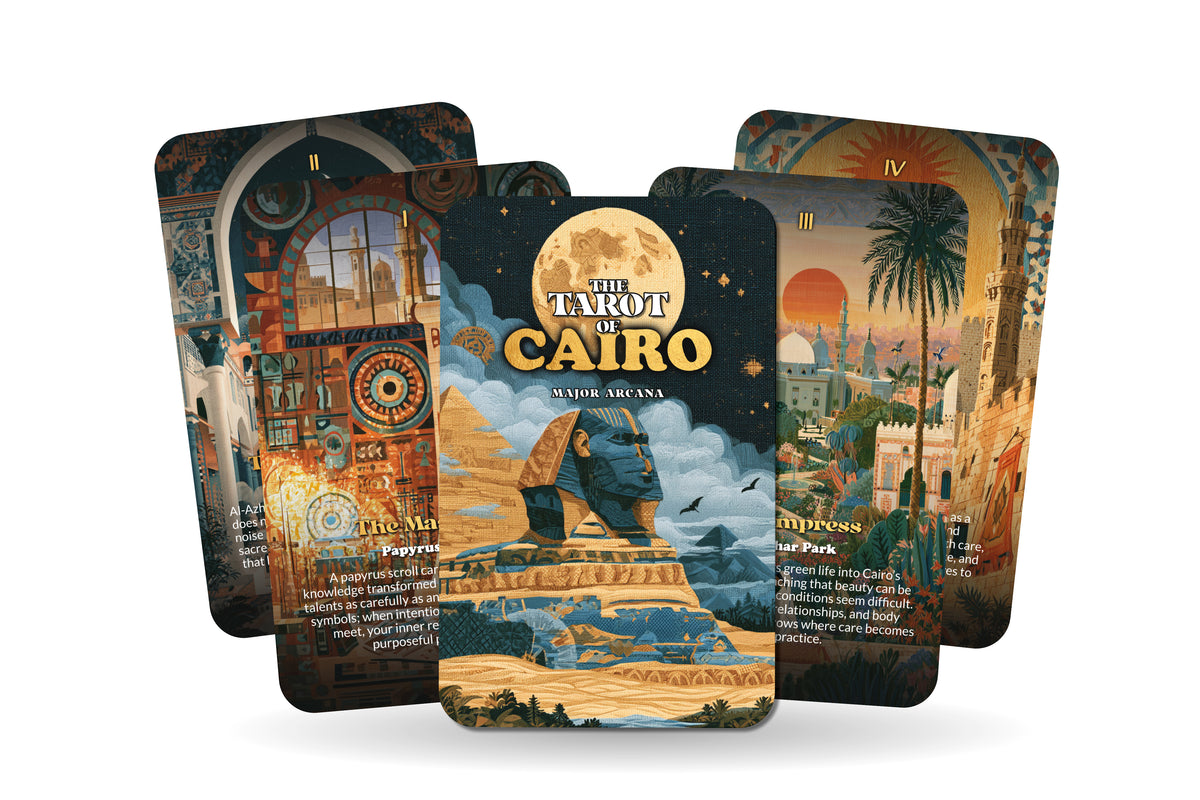 The Tarot of Cairo – An Ancient Egyptian Tarot Deck – 22 Tarot Cards – Mysteries of the Nile and the Pharaohs