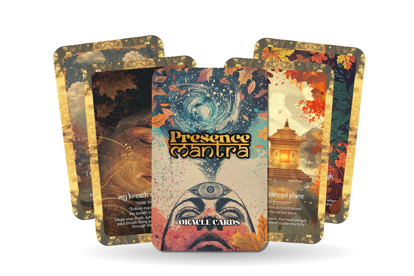 Presence Mantra – A Mindfulness Oracle Deck – 22 Oracle Cards – Living in the Eternal Now