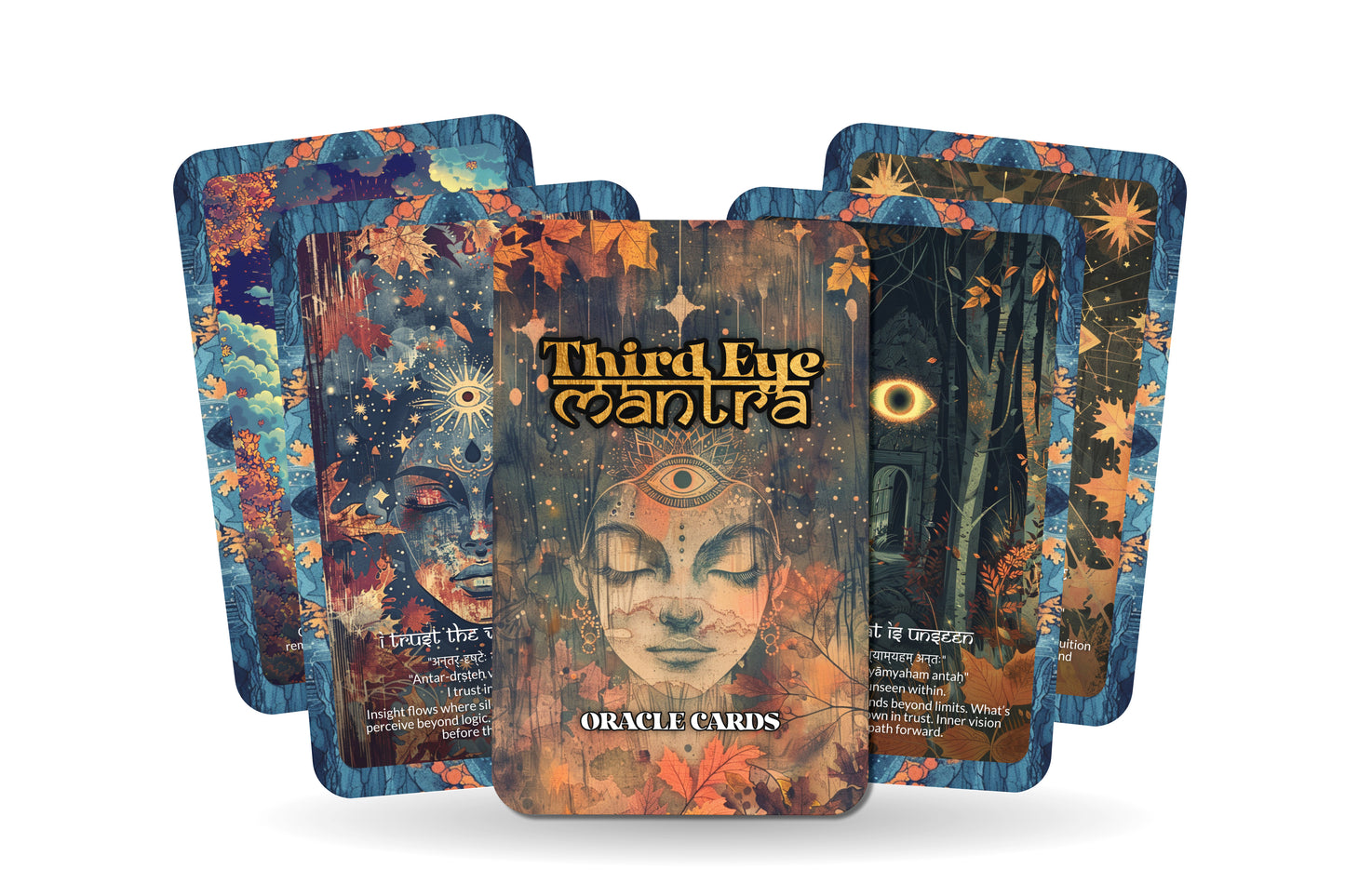 Third Eye Mantra – An Intuition Oracle Deck – 22 Oracle Cards – Awakening the Inner Sight