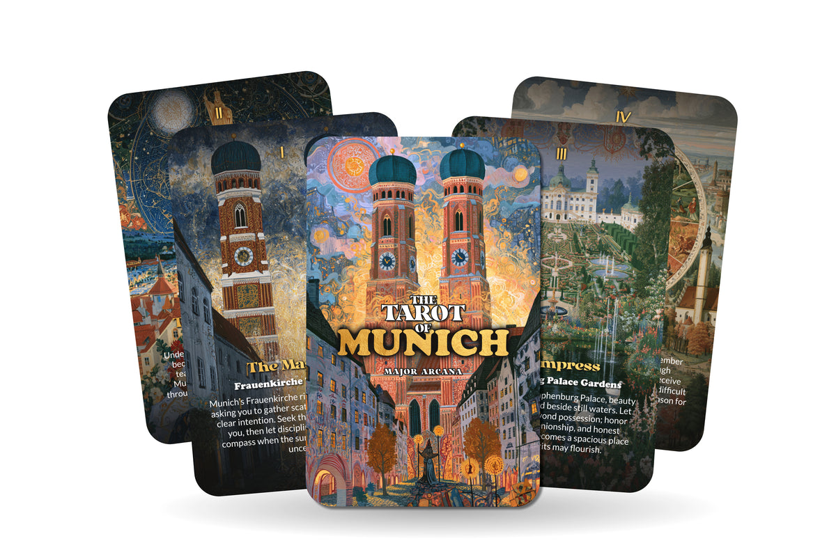 The Tarot of Munich – A Bavarian Heritage Tarot Deck – 22 Tarot Cards – Alpine Traditions and Germanic Spirit