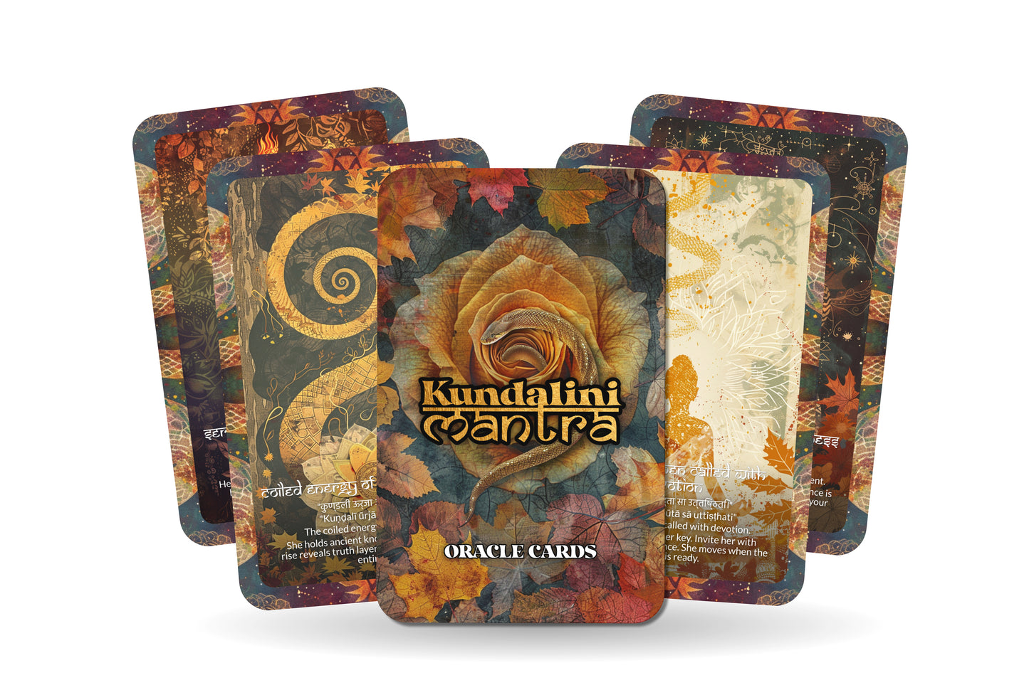 Kundalini (Serpent) Mantra – A Spiritual Awakening Oracle Deck – 22 Oracle Cards – Rise of the Coiled Power