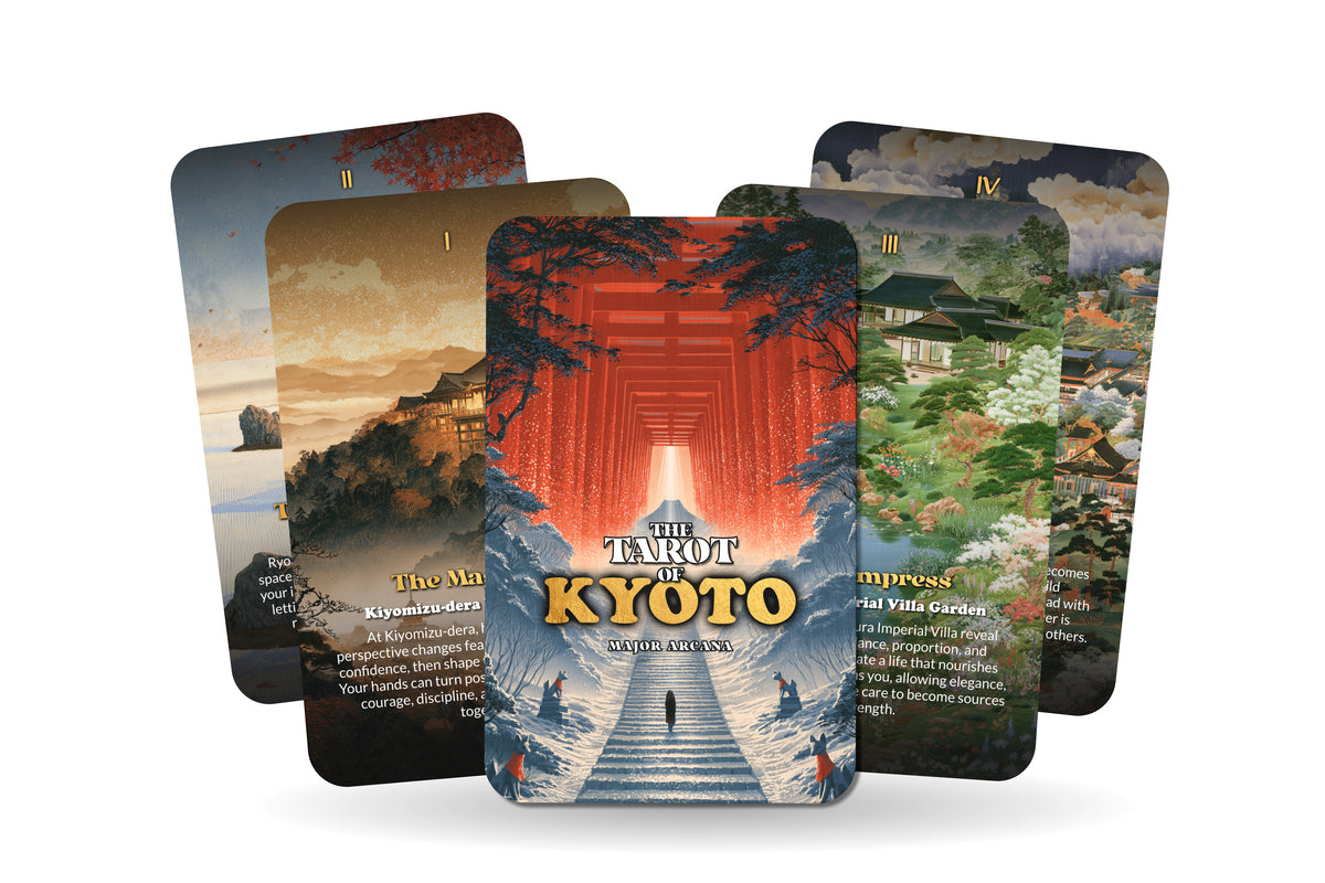 The Tarot of Kyoto – A Japanese Zen Tarot Deck – 22 Tarot Cards – Temples, Gardens, and Ancient Traditions