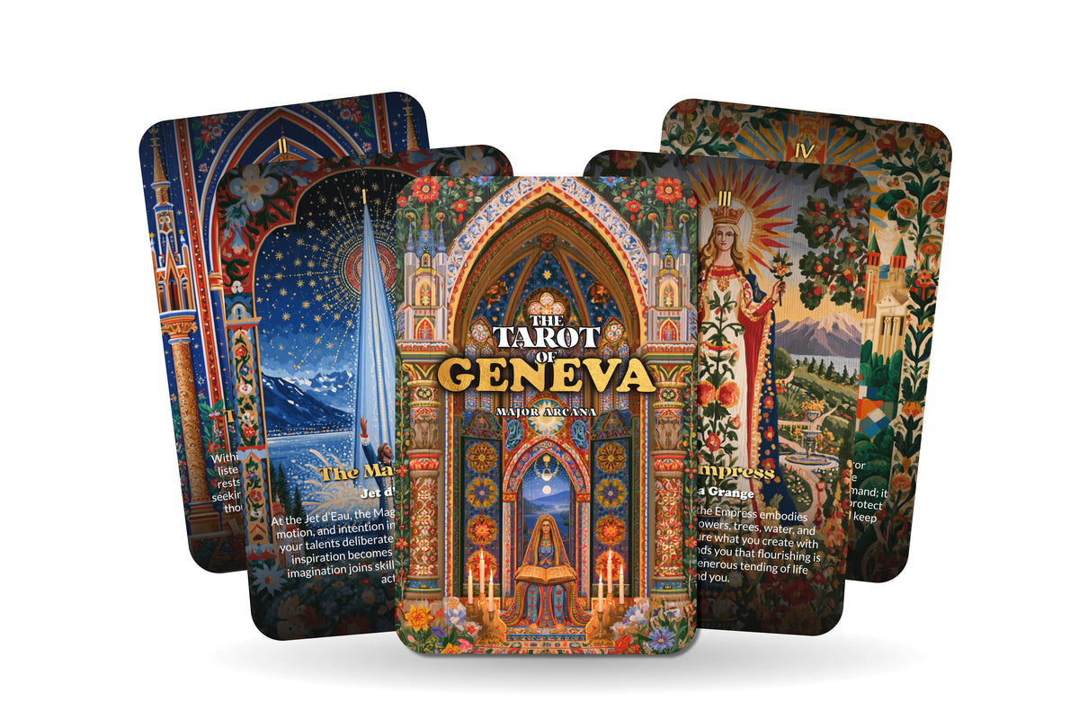 The Tarot of Geneva – A Lake and Alpine Tarot Deck – 22 Tarot Cards – Serenity and Swiss Mountain Wisdom
