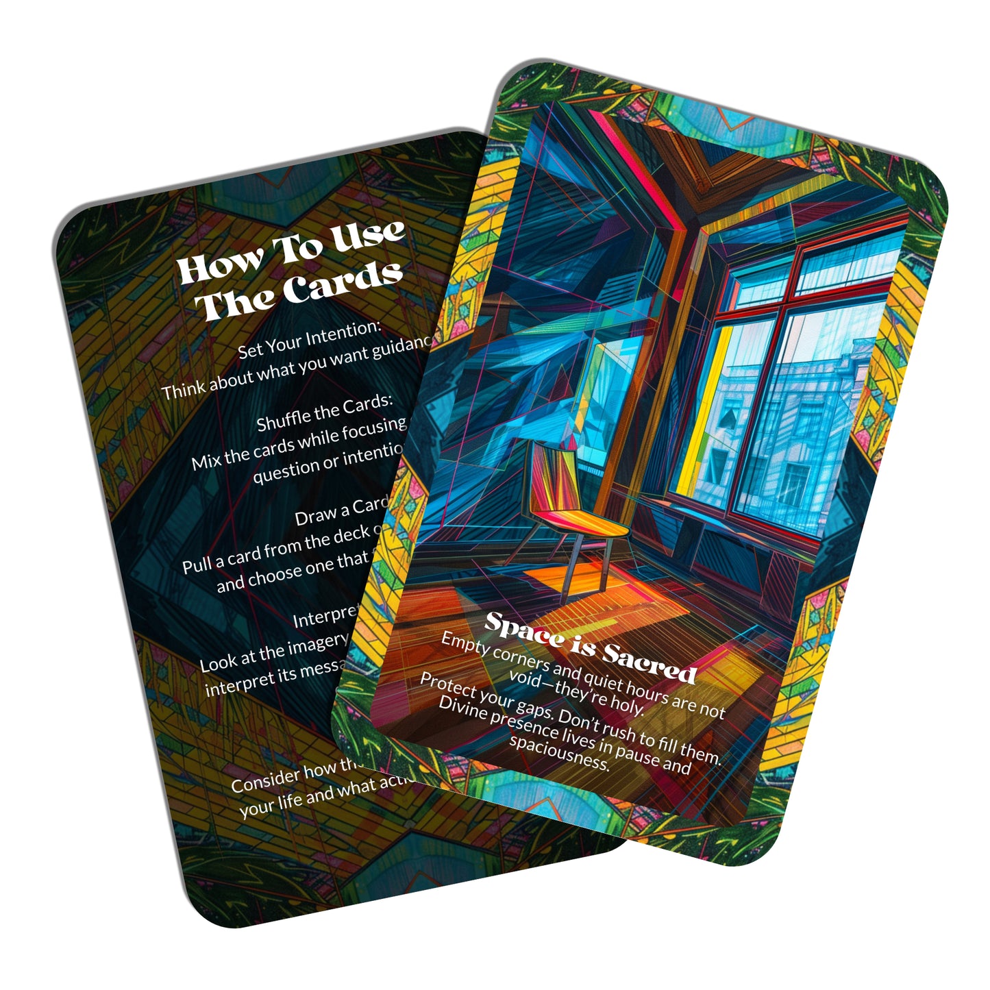 Declutter the Divine – A Simplicity Oracle Deck – 22 Oracle Cards – Make Space for Spirit to Breathe