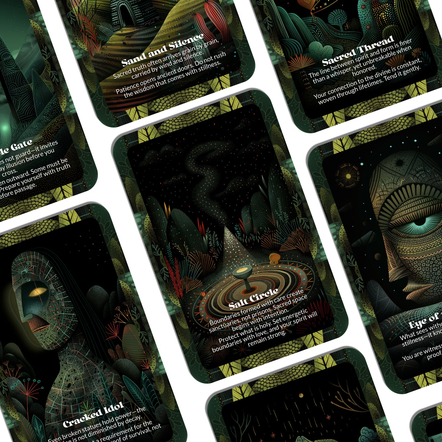 Temple Dust – An Ancient Wisdom Oracle Deck – 22 Oracle Cards – Rituals, Ruins, and Sacred Remains