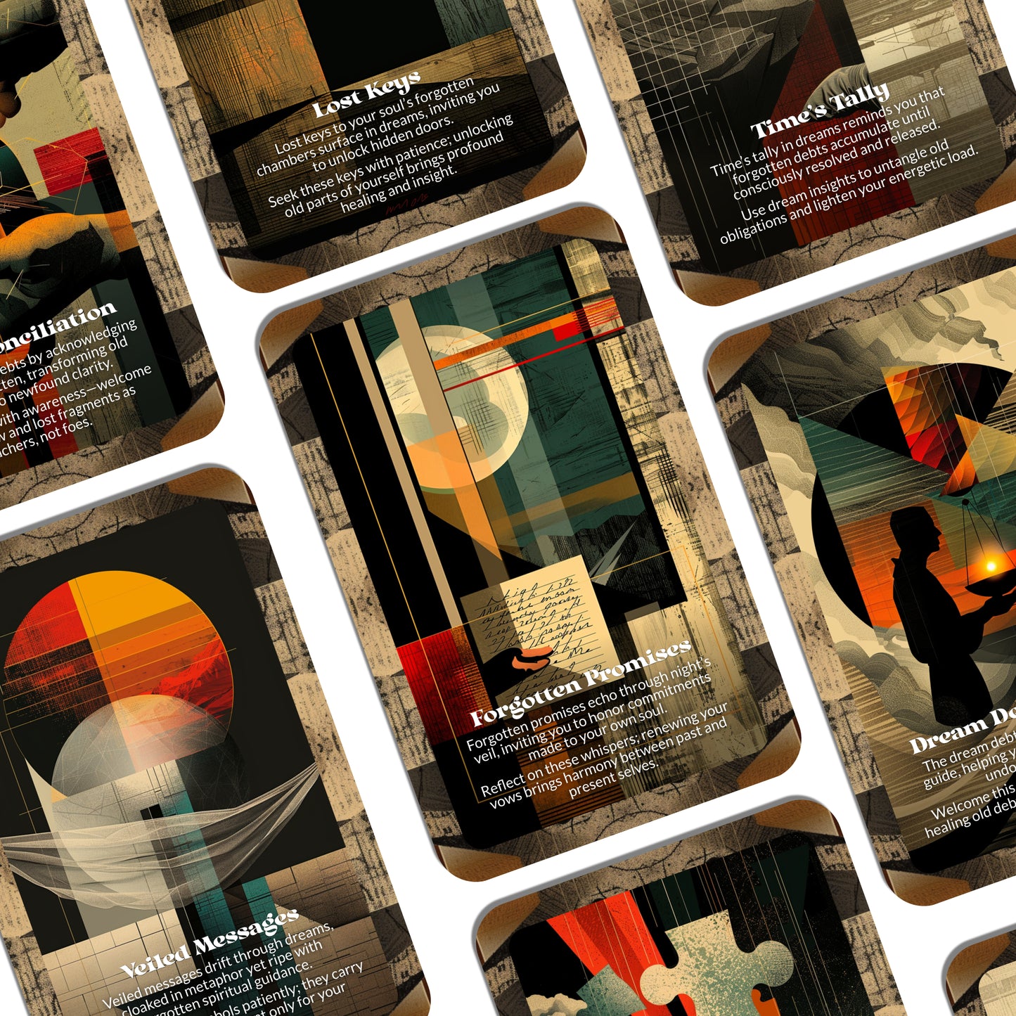 Dream Debt – A Forgotten Guidance Oracle Deck – 22 Oracle Cards – What You Owe the Dreams You Left Behind