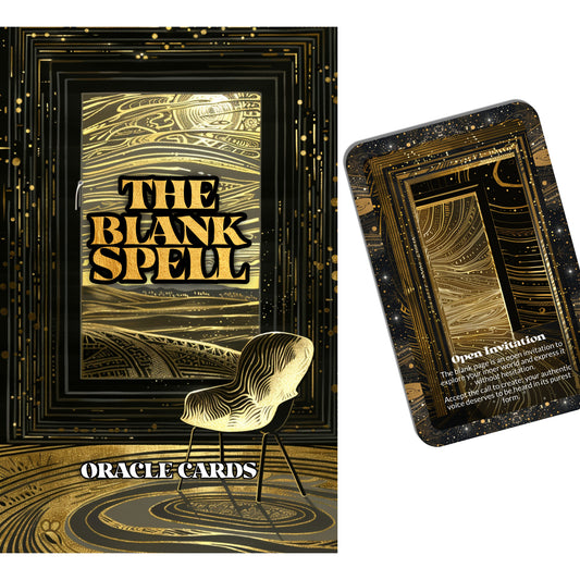 The Blank Spell – A Creative Intuition Oracle Deck – 22 Oracle Cards – Begin with Nothing, Channel Everything