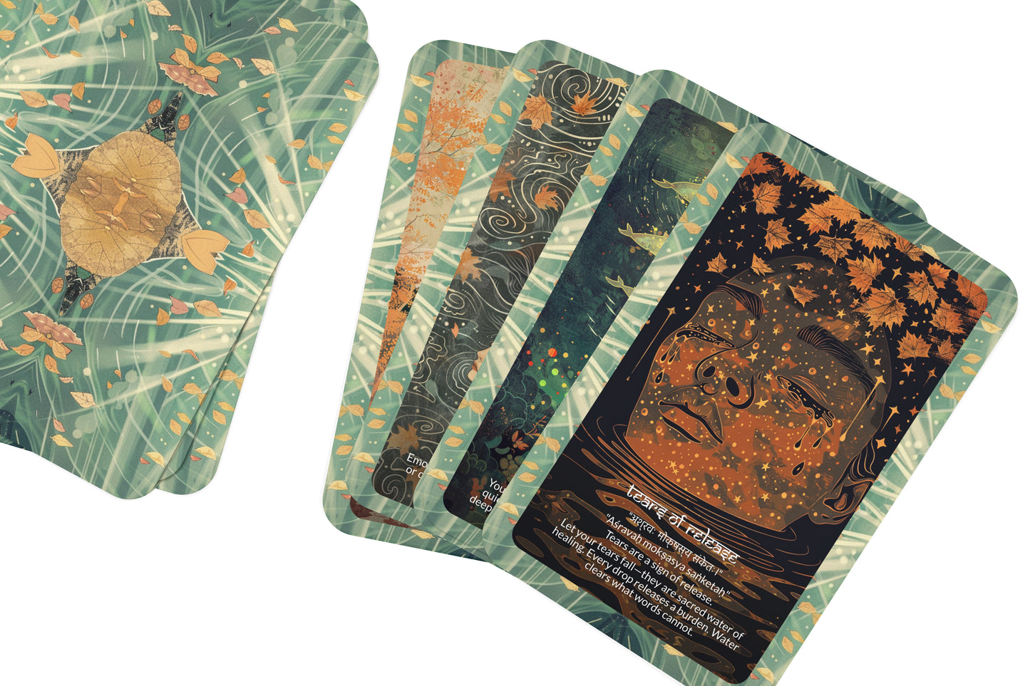 Water Mantra – An Emotional Healing Oracle Deck – 22 Oracle Cards – Flow with Grace and Depth