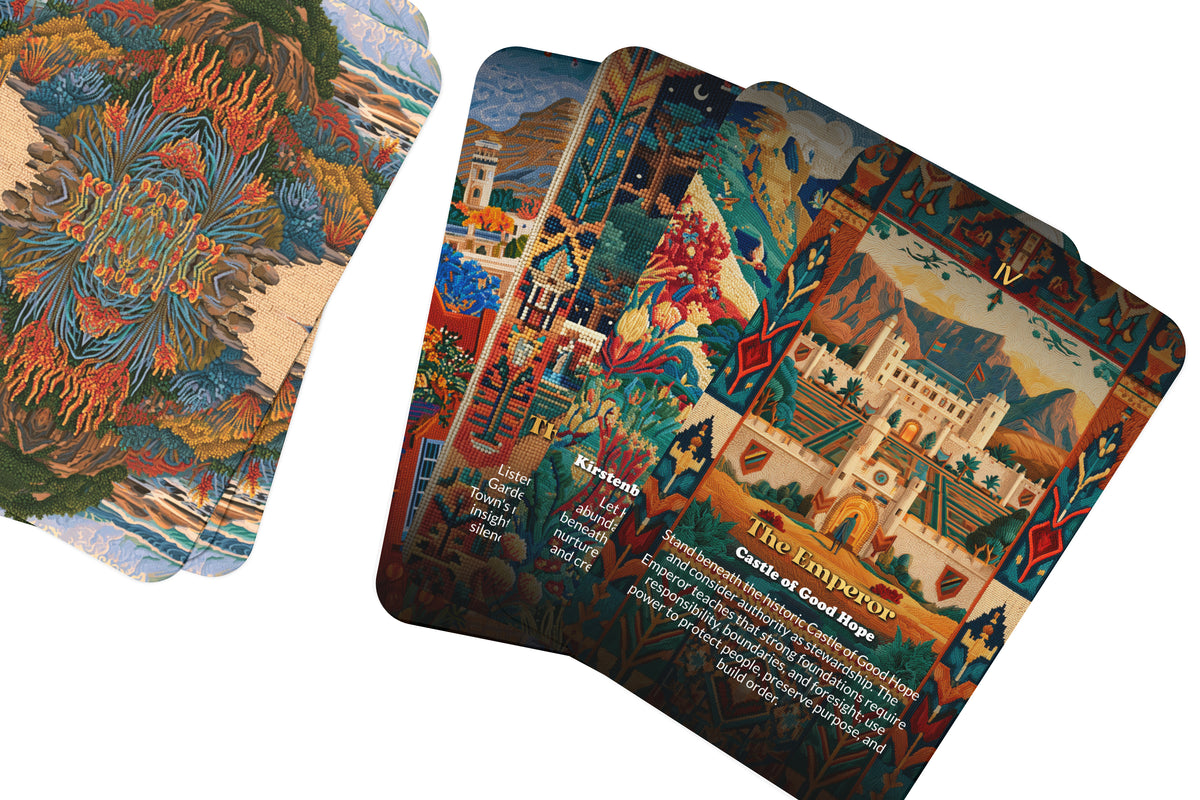 The Tarot of Cape Town – A Mountain and Ocean Tarot Deck – 22 Tarot Cards – Spirit of Table Mountain and the Sea