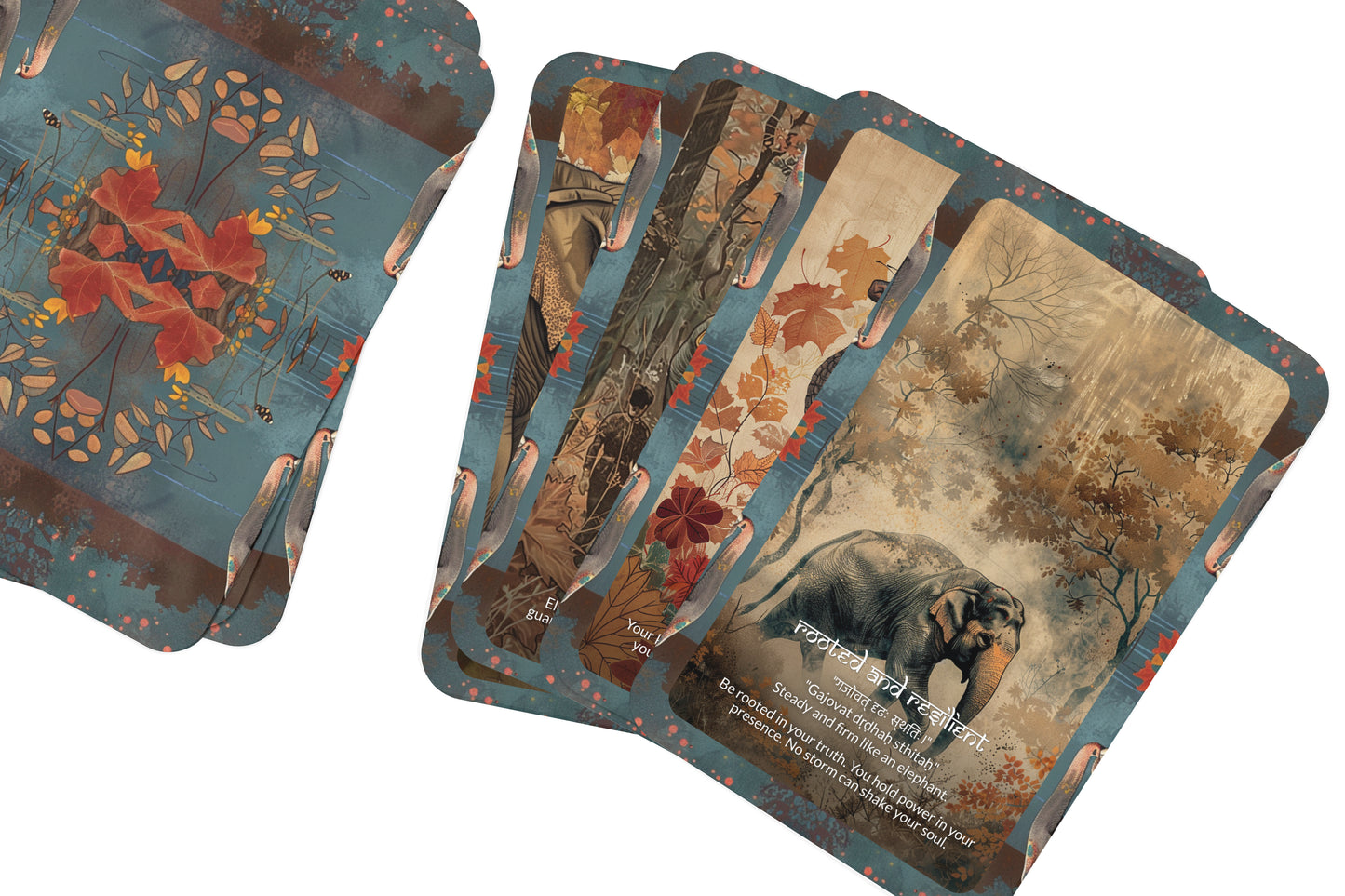 Elephant Mantra – A Wisdom Guardian Oracle Deck – 22 Oracle Cards – Strength, Memory, and Majesty