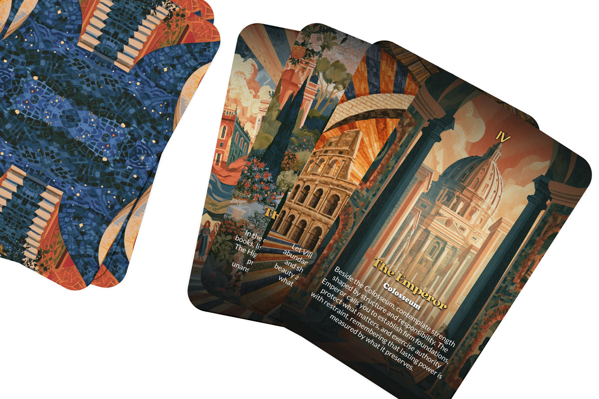 The Tarot of Rome – An Ancient Roman Tarot Deck – 22 Tarot Cards – Empire, Mythology, and Eternal City Wisdom
