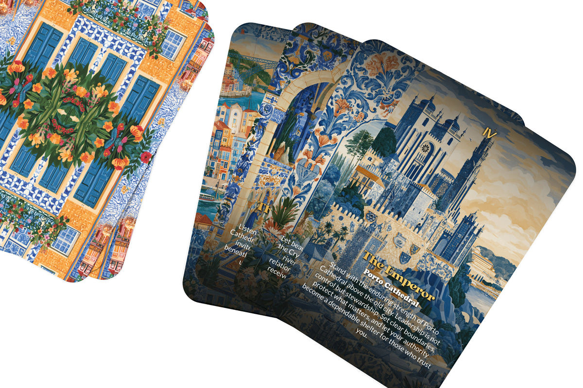 The Tarot of Porto – A Portuguese River Tarot Deck – 22 Tarot Cards – Douro Waters and Northern Heritage