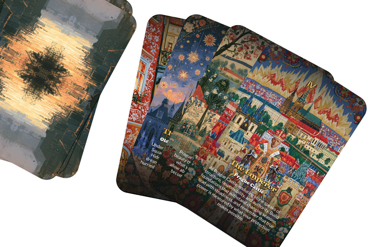 The Tarot of Prague – A Bohemian Mysteries Tarot Deck – 22 Tarot Cards – Gothic Legends and Alchemical Wisdom