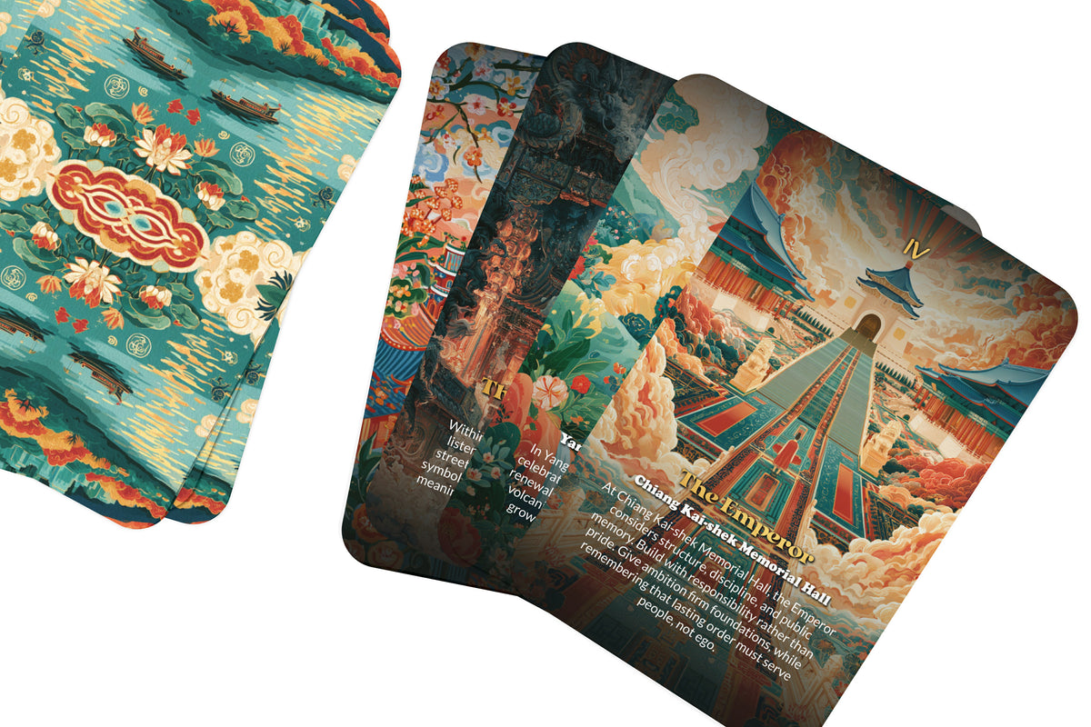 The Tarot of Taipei – A Taiwanese Mountain Tarot Deck – 22 Tarot Cards – Temples, Tea, and Island Mysticism