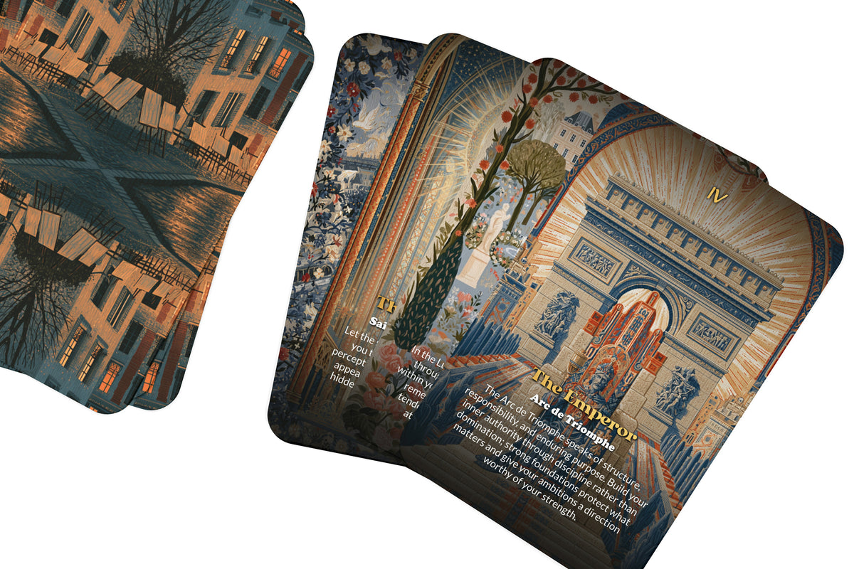 The Tarot of Paris – A French Mysticism Tarot Deck – 22 Tarot Cards – Art, Romance, and the Spirit of the Seine