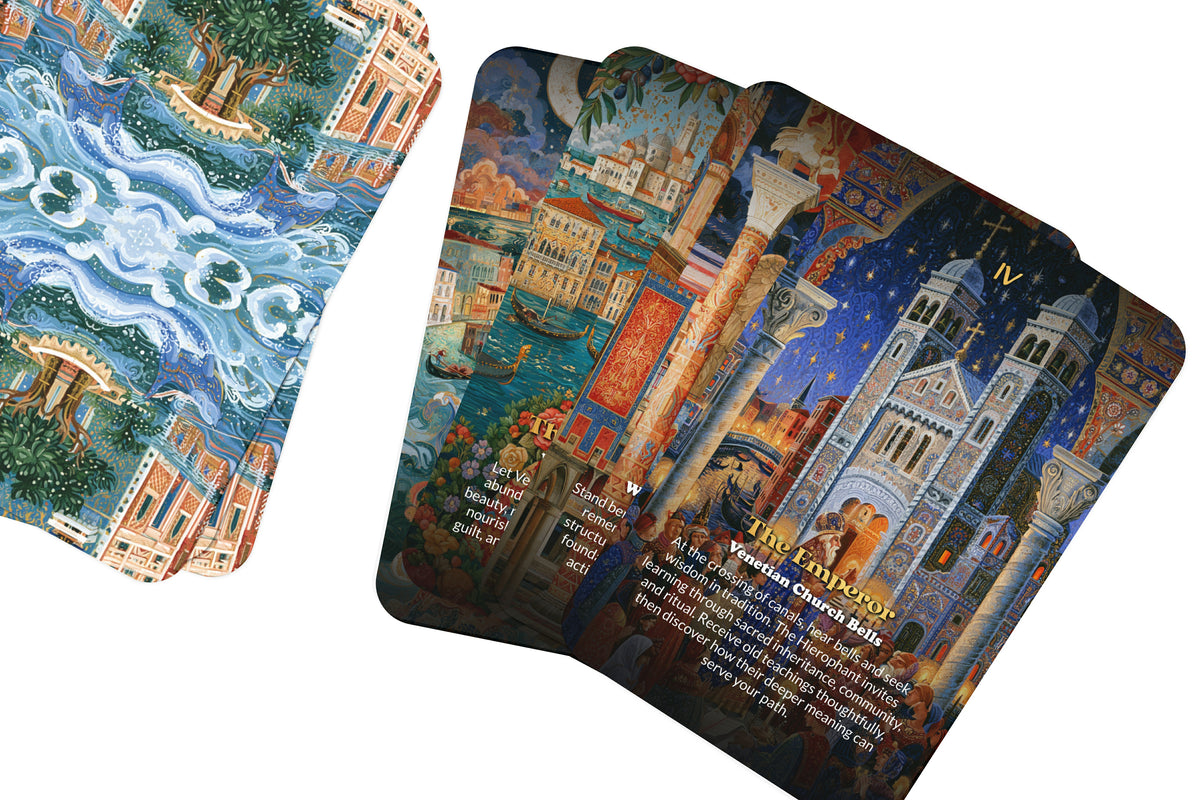 The Tarot of Venice – A Venetian Mysteries Tarot Deck – 22 Tarot Cards – Canals, Masks, and Renaissance Magic