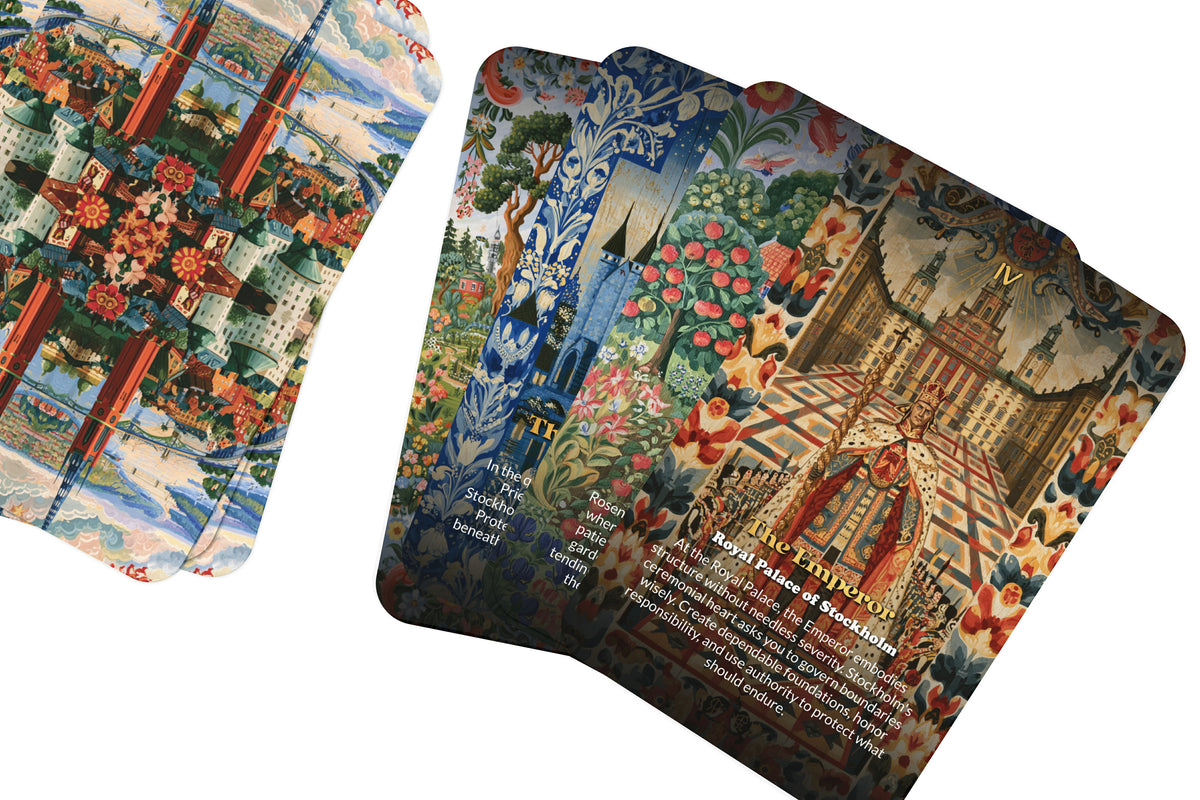 The Tarot of Stockholm – A Nordic Archipelago Tarot Deck – 22 Tarot Cards – Islands, Sea, and Scandinavian Wisdom