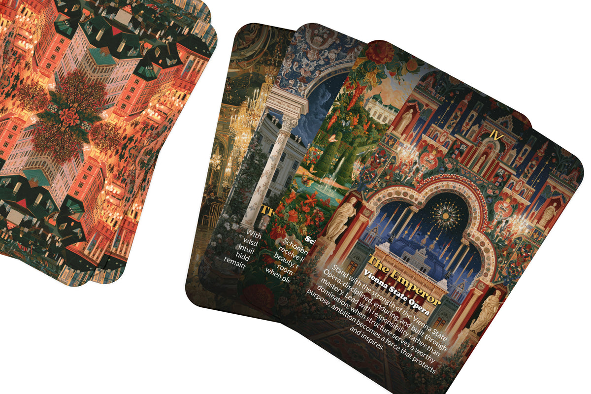 The Tarot of Vienna – An Imperial Austrian Tarot Deck – 22 Tarot Cards – Palaces, Music, and Habsburg Heritage