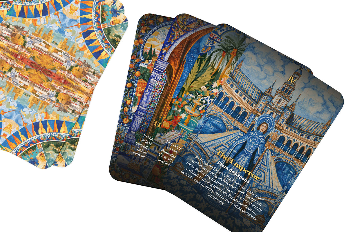 The Tarot of Seville – An Andalusian Spirit Tarot Deck – 22 Tarot Cards – Flamenco, Moorish Heritage, and Passion