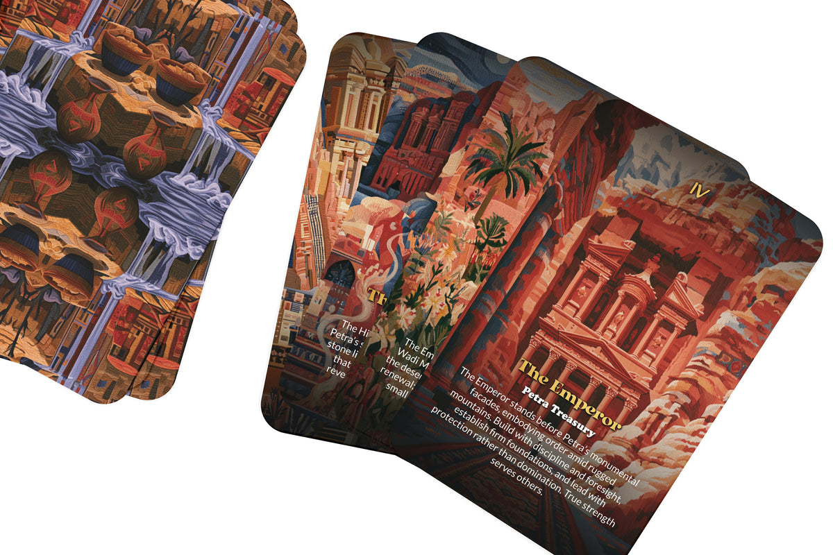 The Tarot of Petra – An Ancient Nabataean Tarot Deck – 22 Tarot Cards – Rose-City Mysteries of the Desert