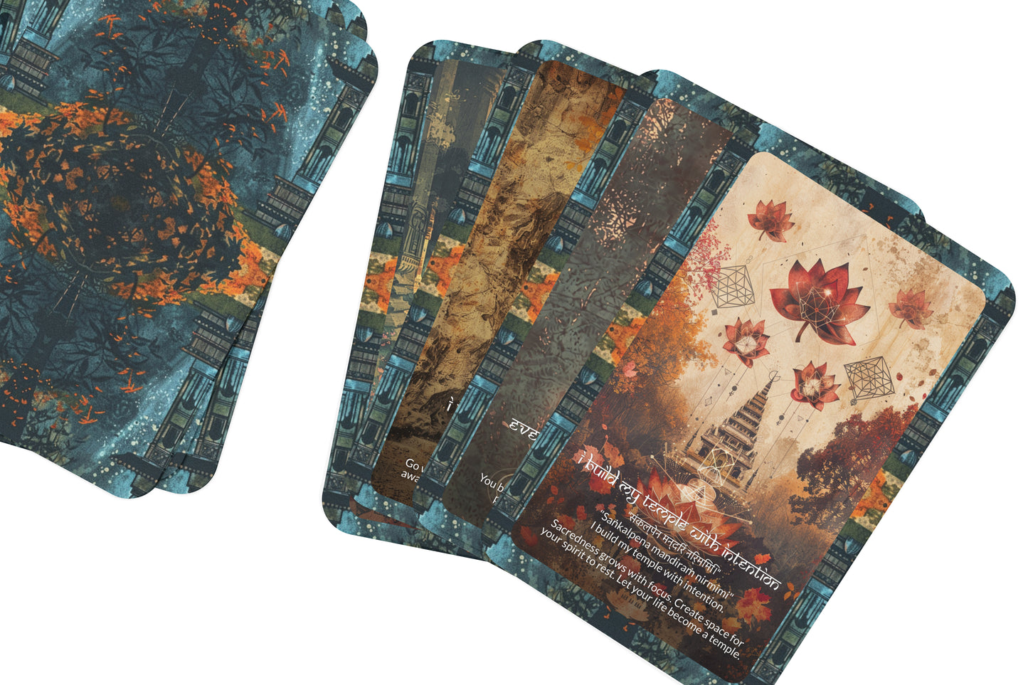 Temple Mantra – A Sacred Space Oracle Deck – 22 Oracle Cards – Dwelling in Divine Presence