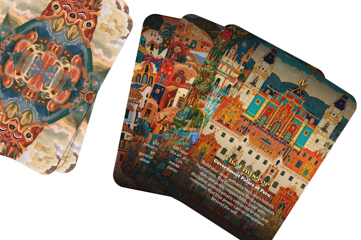 The Tarot of Lima – A Peruvian Heritage Tarot Deck – 22 Tarot Cards – Coastal Mysteries and Andean Ancestral Wisdom