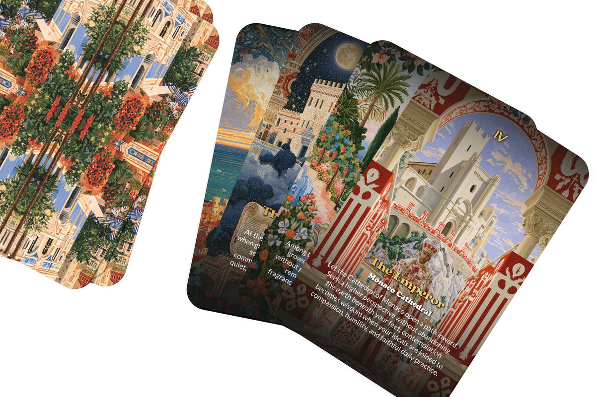 The Tarot of Monaco – A Riviera Mysticism Tarot Deck – 22 Tarot Cards – Mediterranean Elegance and Coastal Fortune