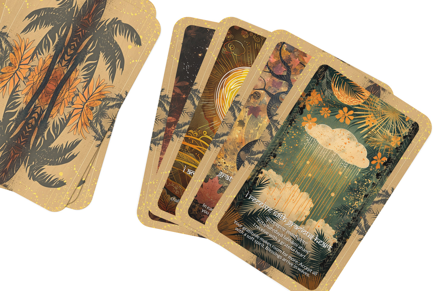 Gratitude Mantra – A Heart Expansion Oracle Deck – 22 Oracle Cards – Blessings in Every Breath