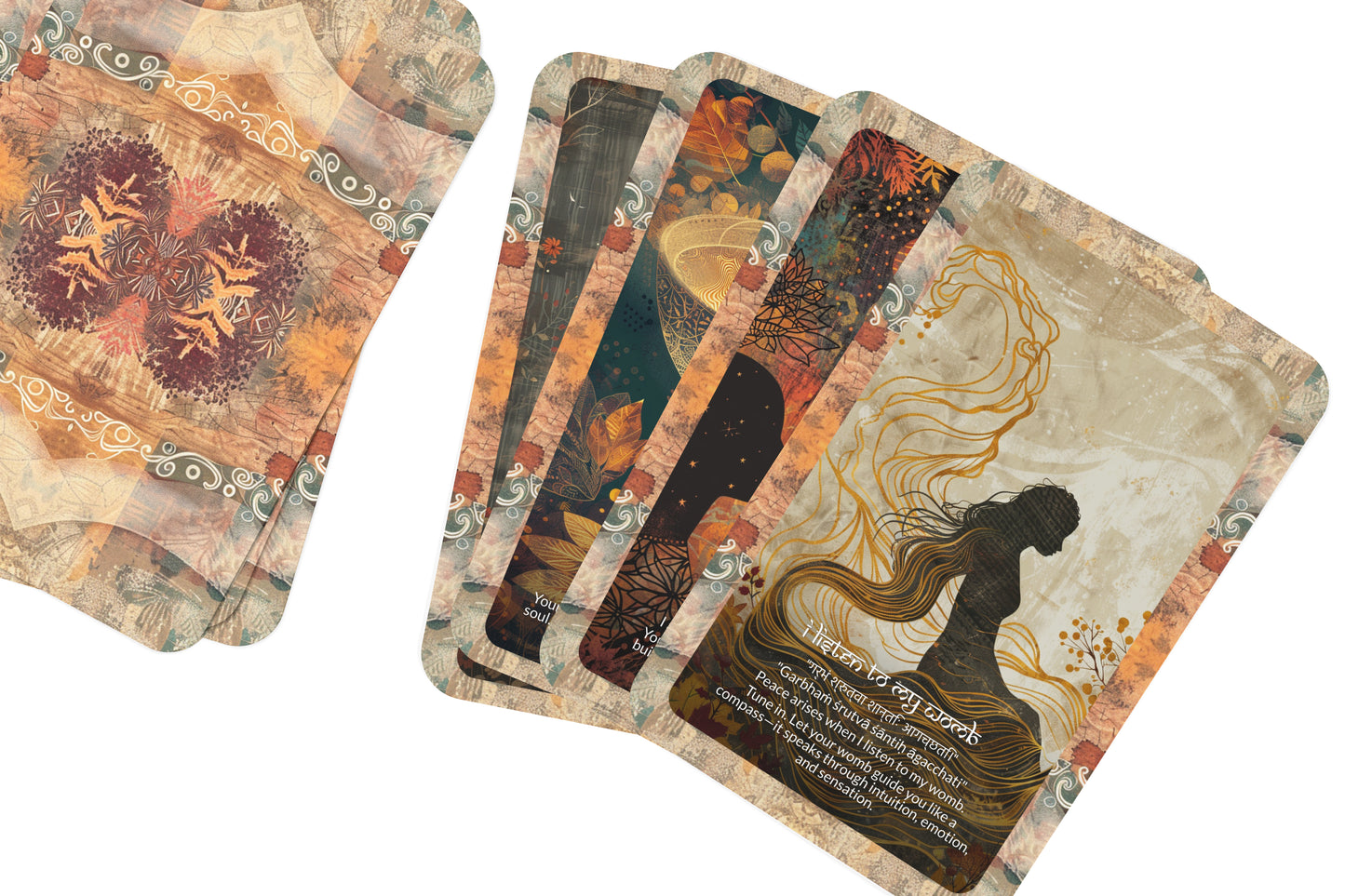 Womb Mantra – A Creative Portal Oracle Deck – 22 Oracle Cards – The Sacred Origin of All Life