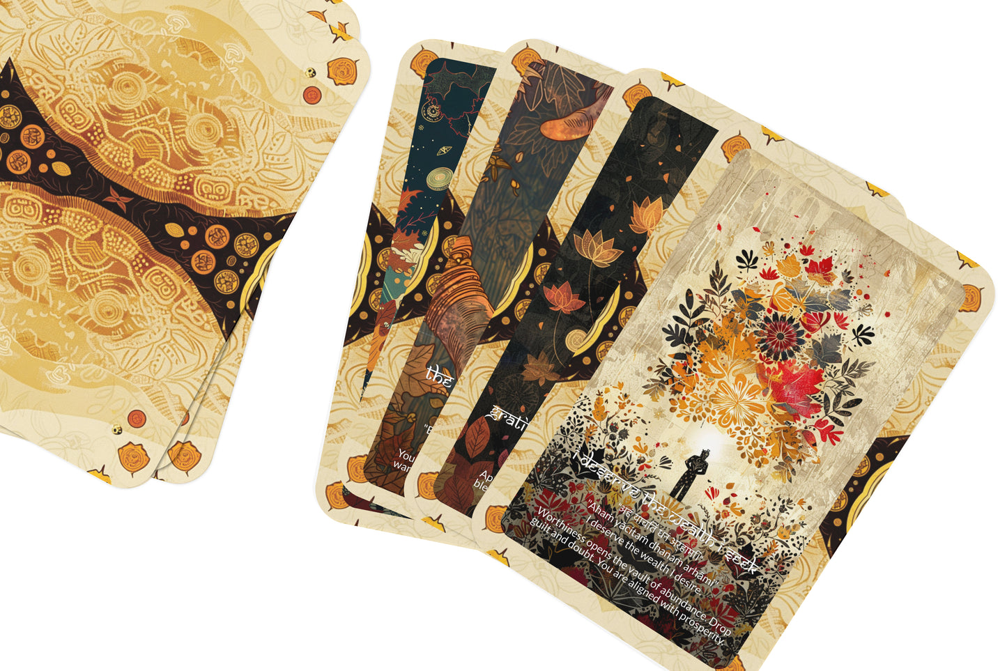 Wealth Mantra – An Abundance Oracle Deck – 22 Oracle Cards – Prosperity in All Dimensions