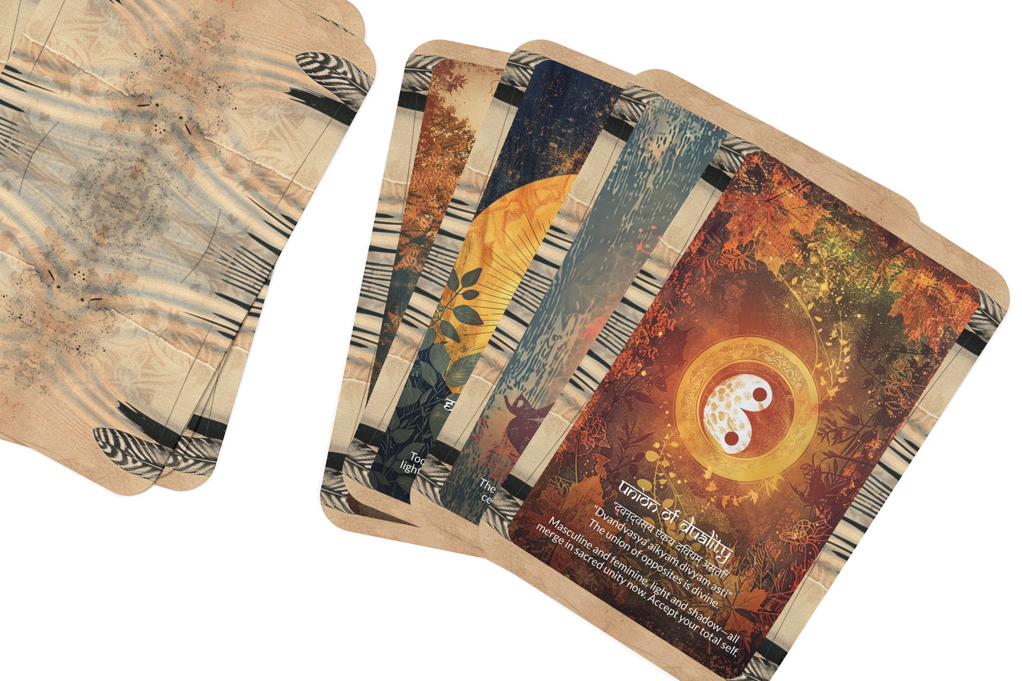 Equinox Mantra – A Balance and Transition Oracle Deck – 22 Oracle Cards – Aligning Light and Dark